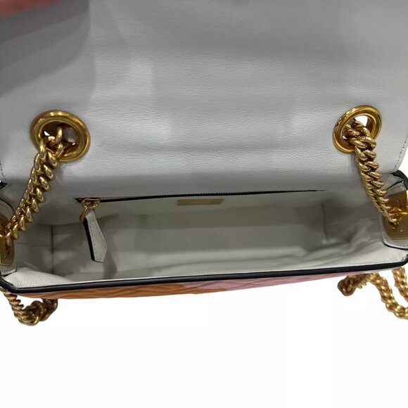 $3100 FENDI 2021 Multi Embossed FF Baguette Chain Crossbody Medium Leather Bag - Picture 11 of 15